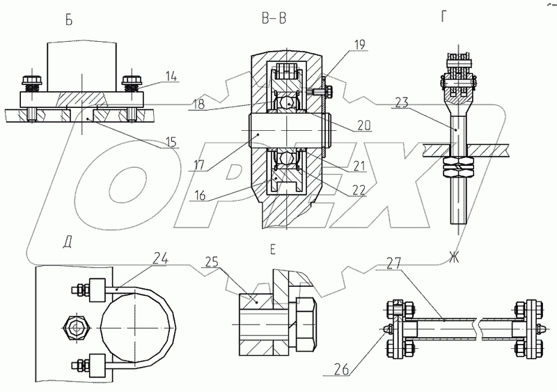 Подъемный механизм 318-40-31.00.000
